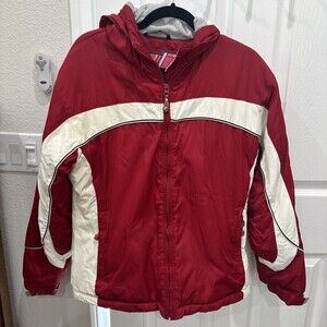 Powder Room Snowboard Ski Winter Jacket Coat Red White Women’s Size Medium